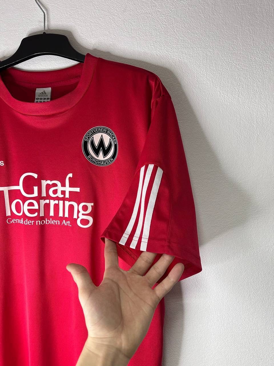 Adidas Adidas SV Wacker Burghausen Football Soccer Jersey Red #11 Size US XL / EU 56 / 4 - 6 Thumbnail