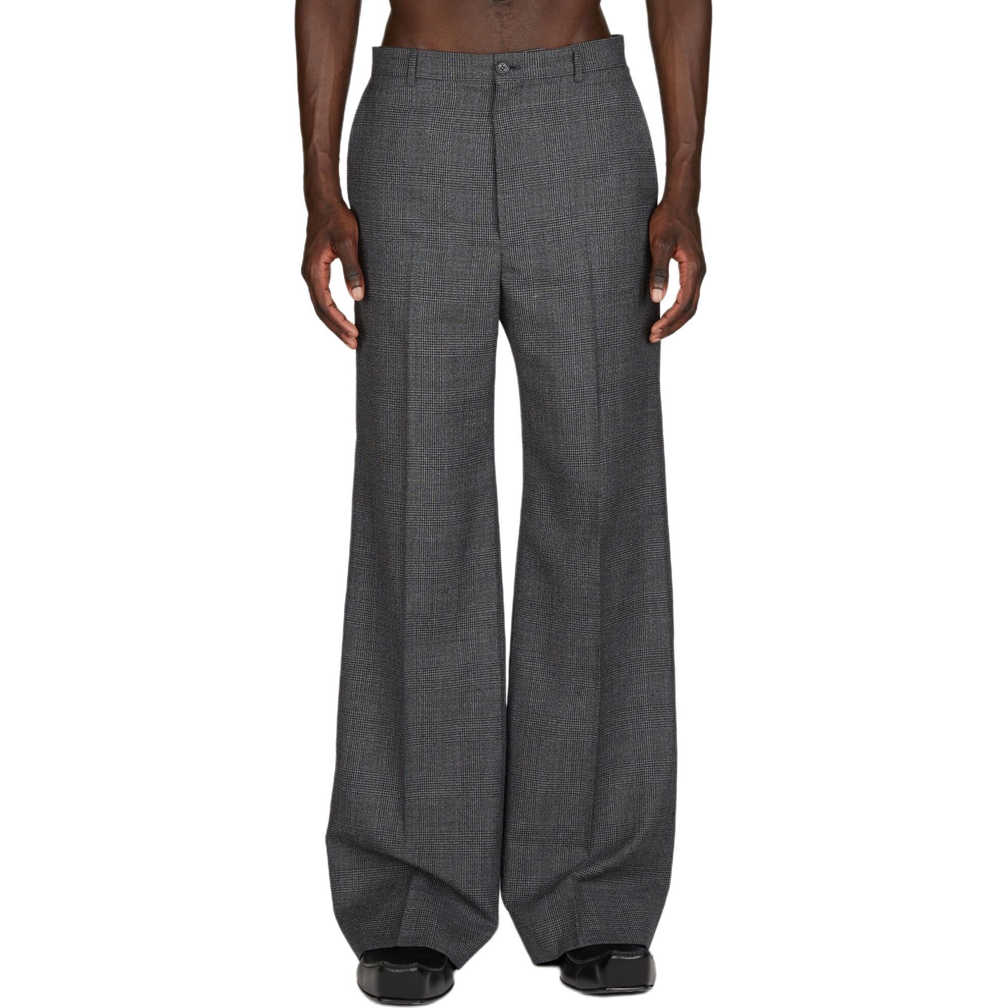 Balenciaga o1tr1nto0825 Dup / Regular Fit Tailored Pants in Grey Size US 30 / EU 46 - 2 Thumbnail