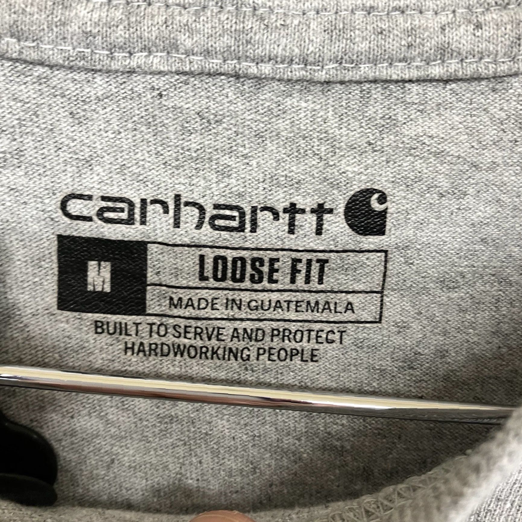 Carhartt Carhartt T-Shirt Mens Heather Gray Medium Short Sleeve Crew Neck Pocket Logo Classic Outdoor Size US M / EU 48-50 / 2 - 3 Thumbnail