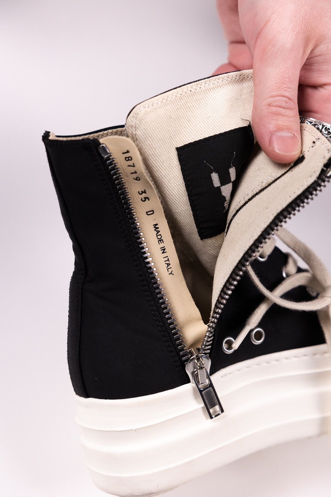 Rick Owens × Rick Owens Drkshdw Rick Owens DRKSHDW Platform High Top Sneakers Size US 5 / IT 35 - 14 Thumbnail