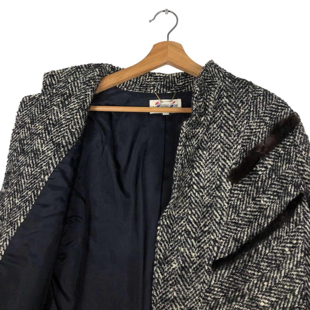 Japanese Brand 🔥Vtg Herringbone Wool Jacket Asymmetric Poxket Issey Miyake Size US M / EU 48-50 / 2 - 10 Thumbnail