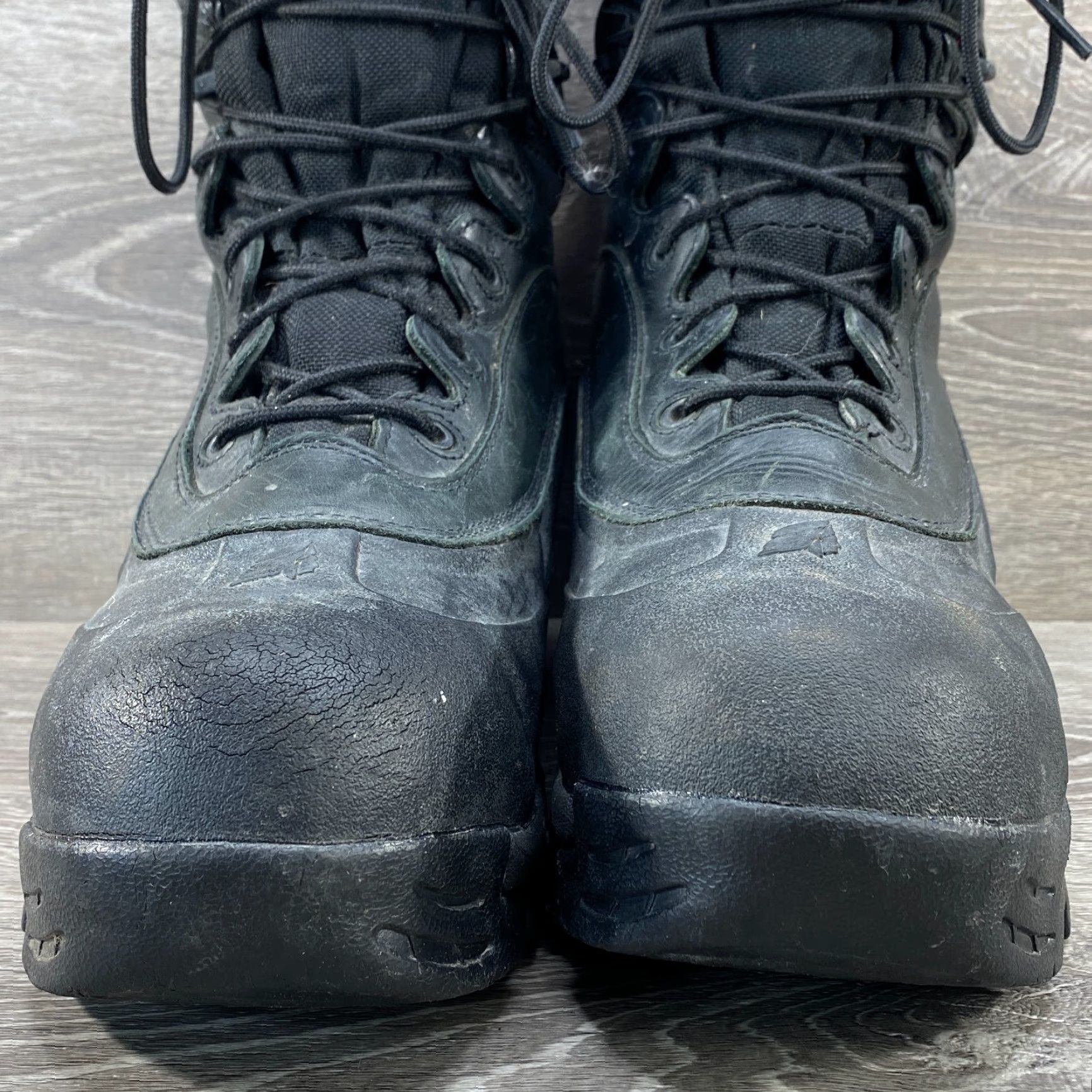 Vintage LaCrosse Boots Polar PFT Steel Toe Black Leather Waterproof Thinsulate Mens 10 M Size US 10 / EU 43 - 4 Thumbnail