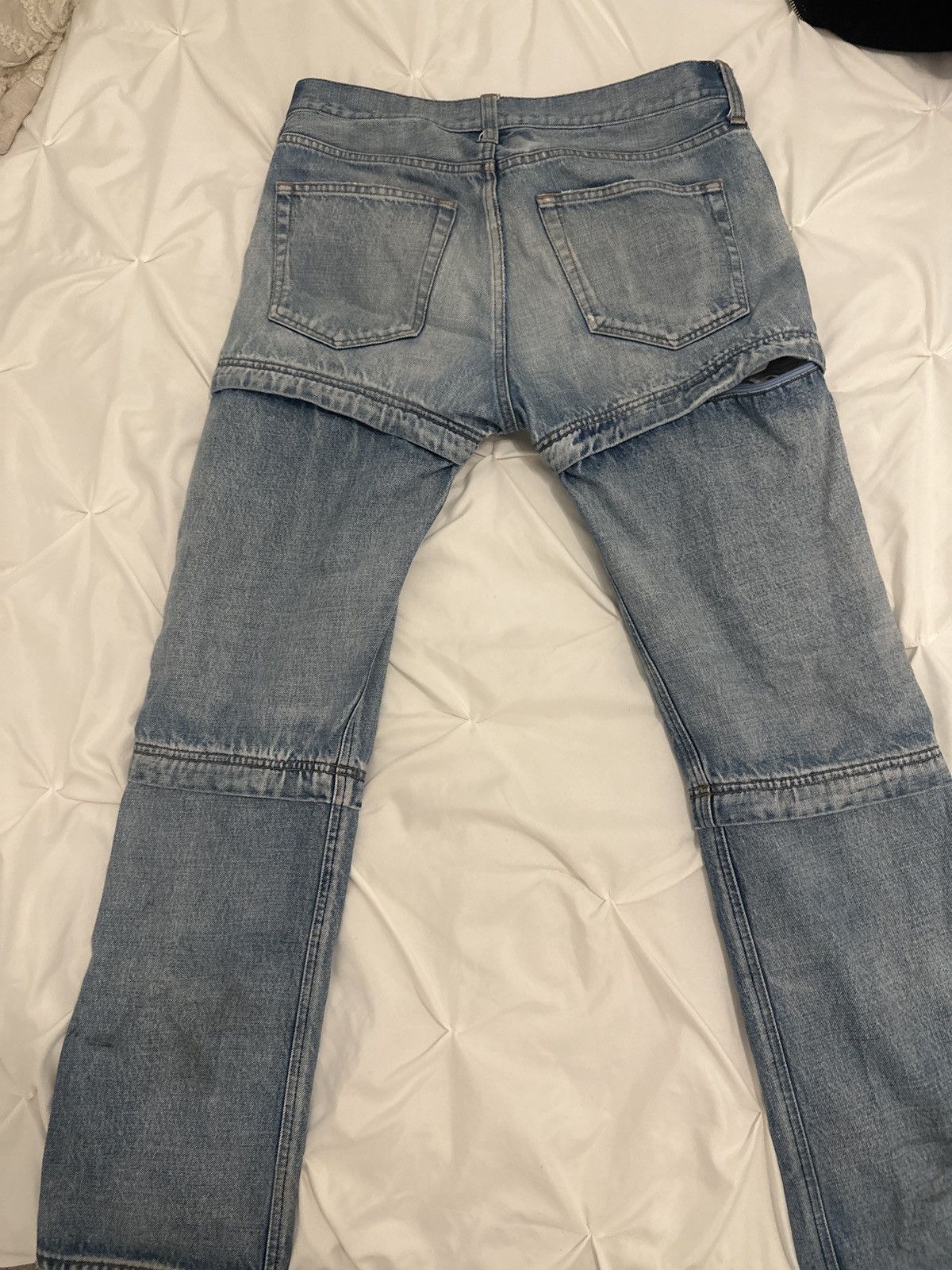 Balenciaga Balenciaga convertible zip light blue wash denim Size US 32 / EU 48 - 6 Thumbnail