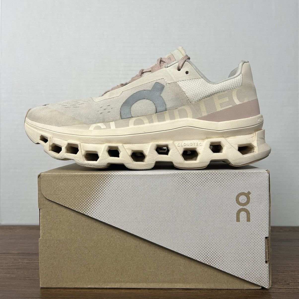 On On Running Cloudmonster Moon Fawn Women Size 10 Size US 10 / IT 40 - 2 Thumbnail