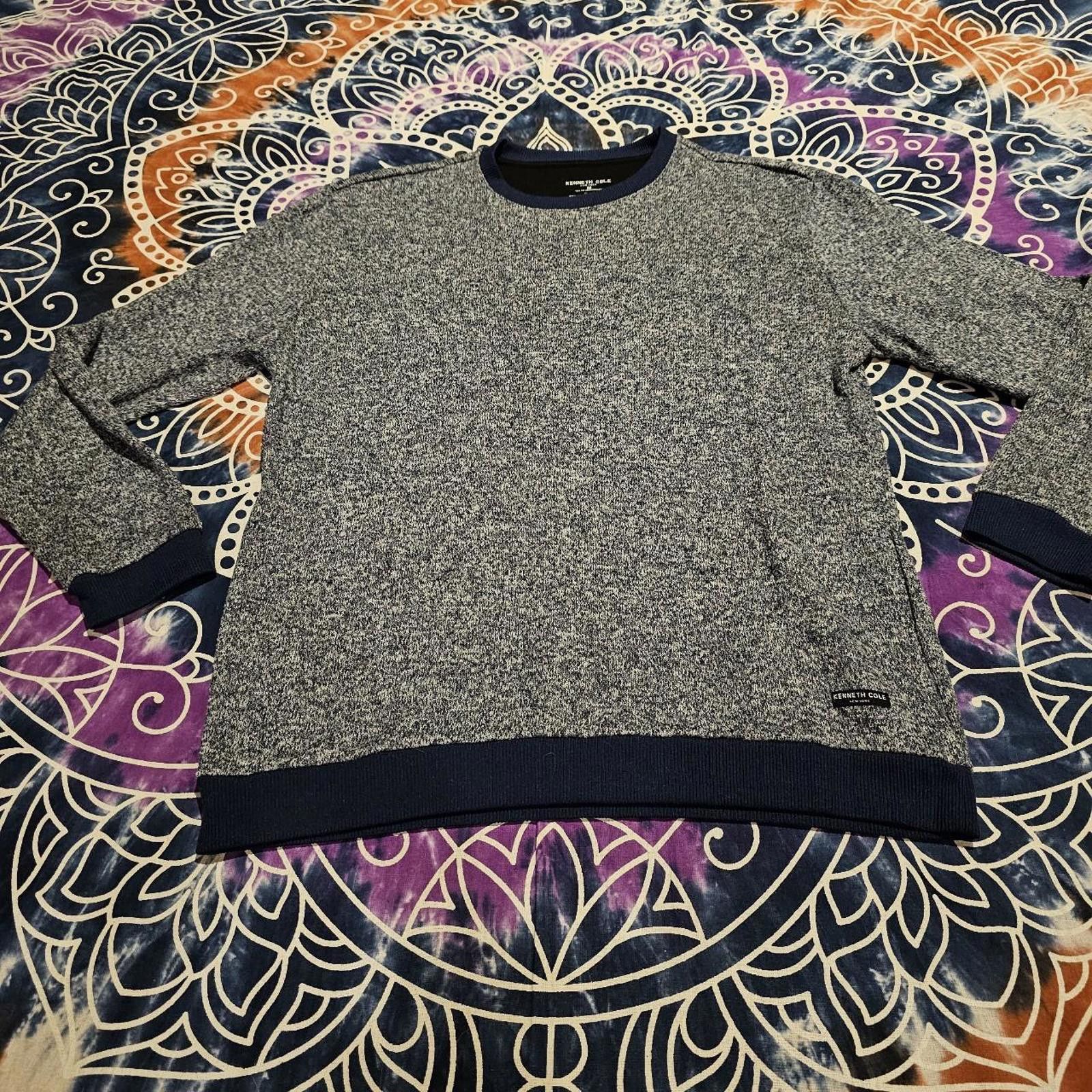 Kenneth Cole Kenneth Cole Men's Navy Sweater Size US M / EU 48-50 / 2 - 7 Thumbnail