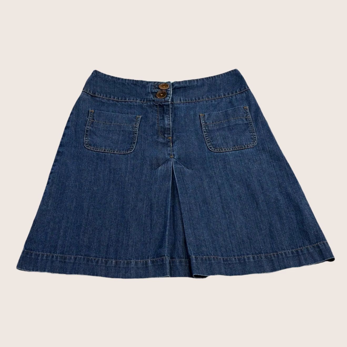 Boden Boden A line denim skirt UK12 regular Women blue Summer Casual Pre Loved Size 34" / US 12 / IT 48 - 1 Thumbnail