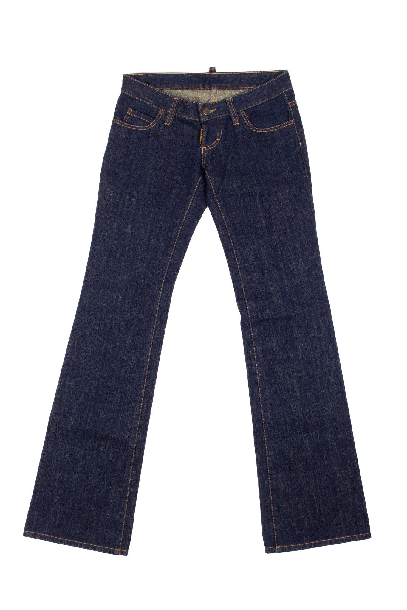 image of Dsquared2 Dark Blue Cotton Flared Leg Jeans, Women's (Size 28)