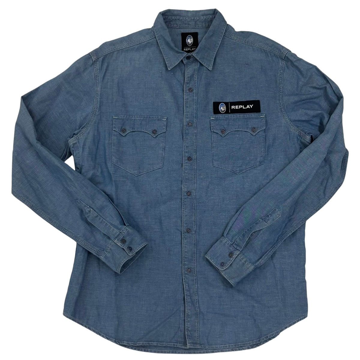 Replay Replay x Atalanta Denim Jacket Size US L / EU 52-54 / 3 - 1 Thumbnail