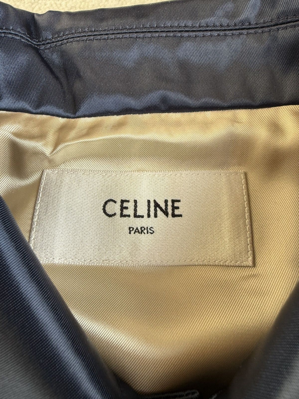 Celine $2.85k 🤑 Celine logo blue satin teddy jacket Hedi Slimane 54 Size US L / EU 52-54 / 3 - 17 Thumbnail