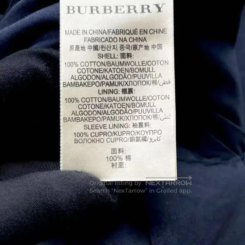 Other Burberry Deep Blue Cotton Trench Coat for Women. Size M / US 6-8 / IT 42-44 - 5 Thumbnail