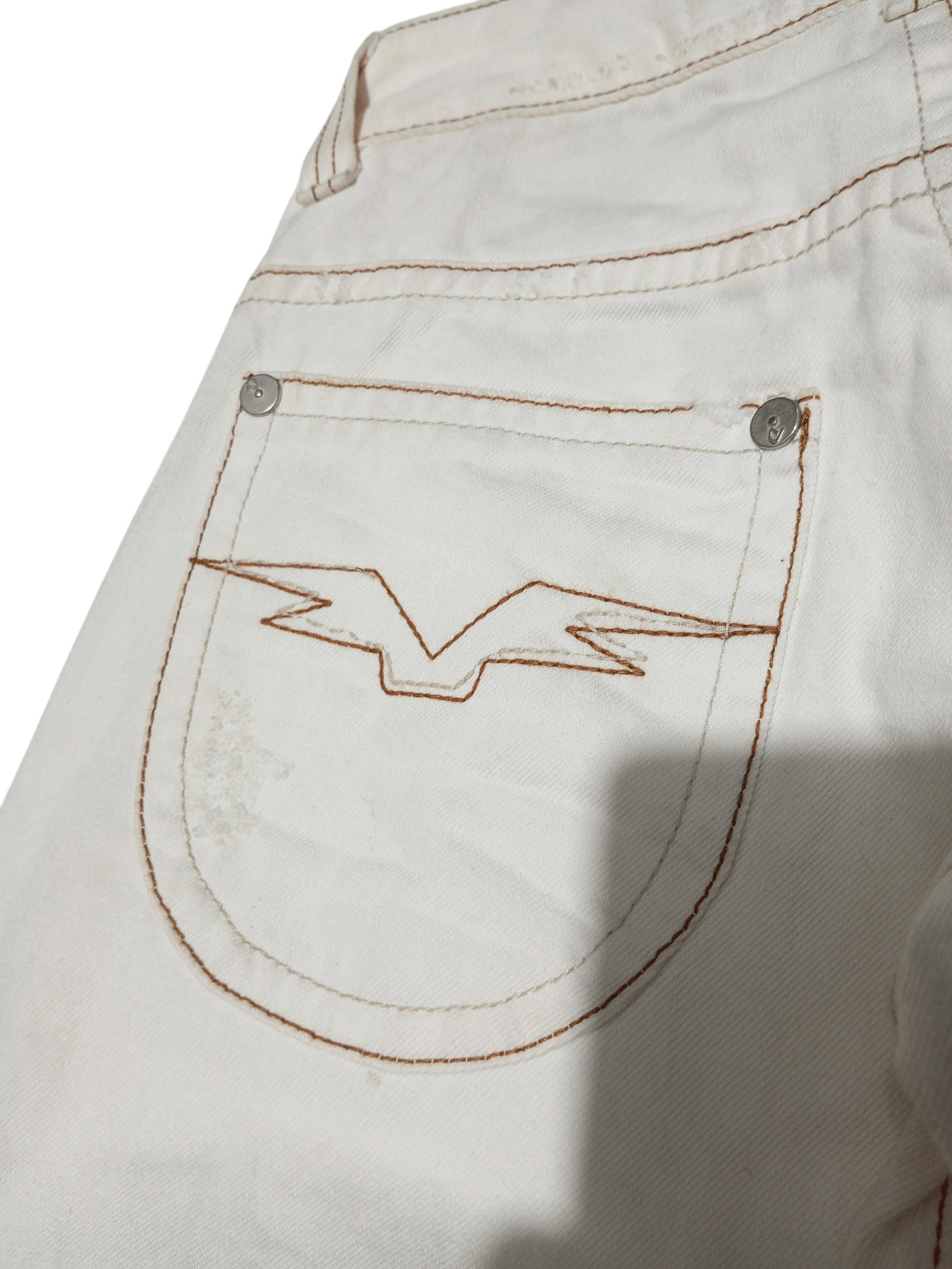 20471120 Vintage drive jeans super flared distressed denim Size US 26 / EU 42 - 5 Thumbnail