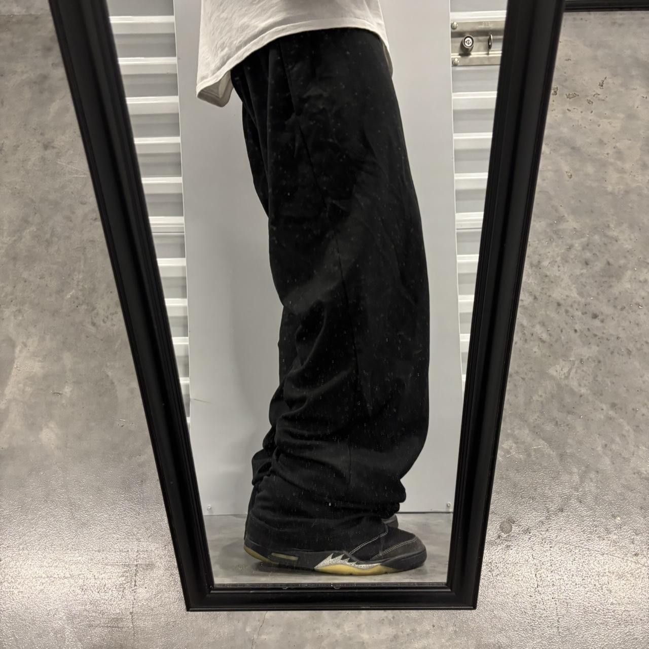 Japanese Brand × Vintage Crazy Vintage Y2K/2000s Baggy Black Streetwear Opium Essential Sweatpants! Size US 34 / EU 50 - 1 Thumbnail