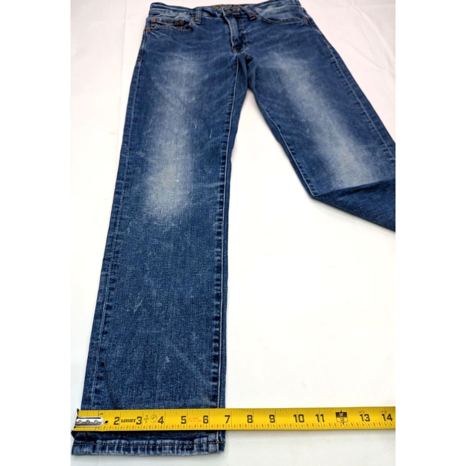 American Eagle Outfitters American Eagle Outfitters Jeans Men 29x28.5 Slim Straight Distress Extreme Flex Blue Denim 5-Pocket Regular Rise Low 8-10 in Vintage No Size US 29 - 3 Thumbnail