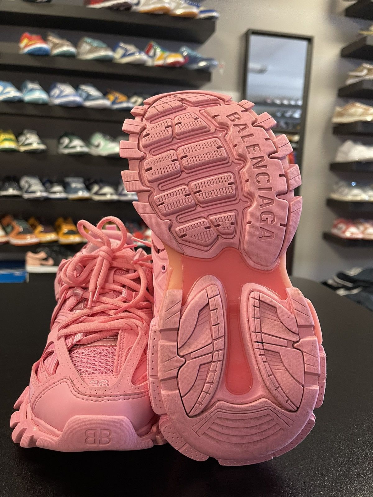 Balenciaga Size 6 - Balenciaga Track Trainer Pink Size US 6 / IT 36 - 9 Thumbnail