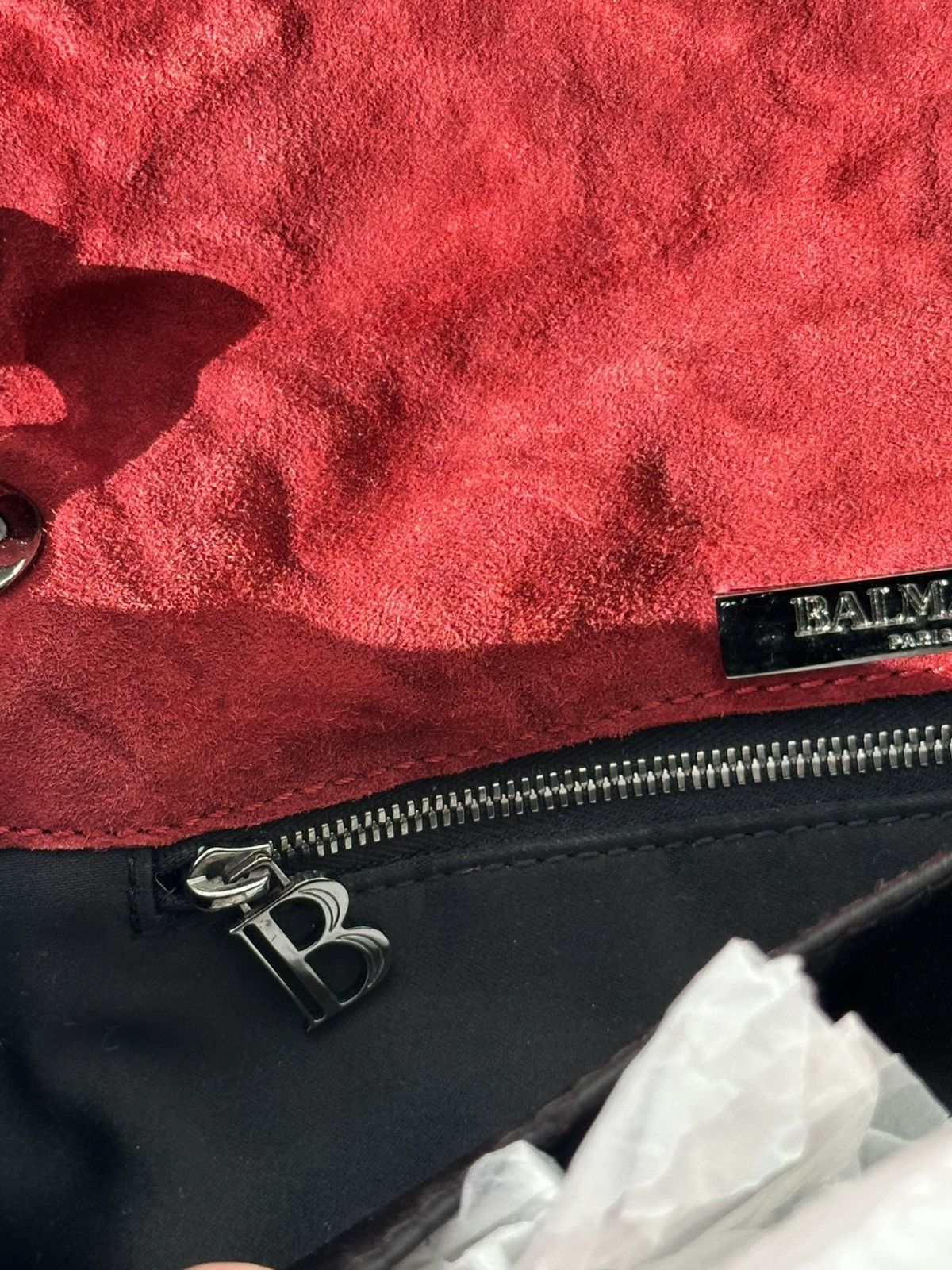 Balmain BALMAIN by Decarnin SS2011 Safety Pin Red Leather Bag runway Size ONE SIZE - 21 Thumbnail