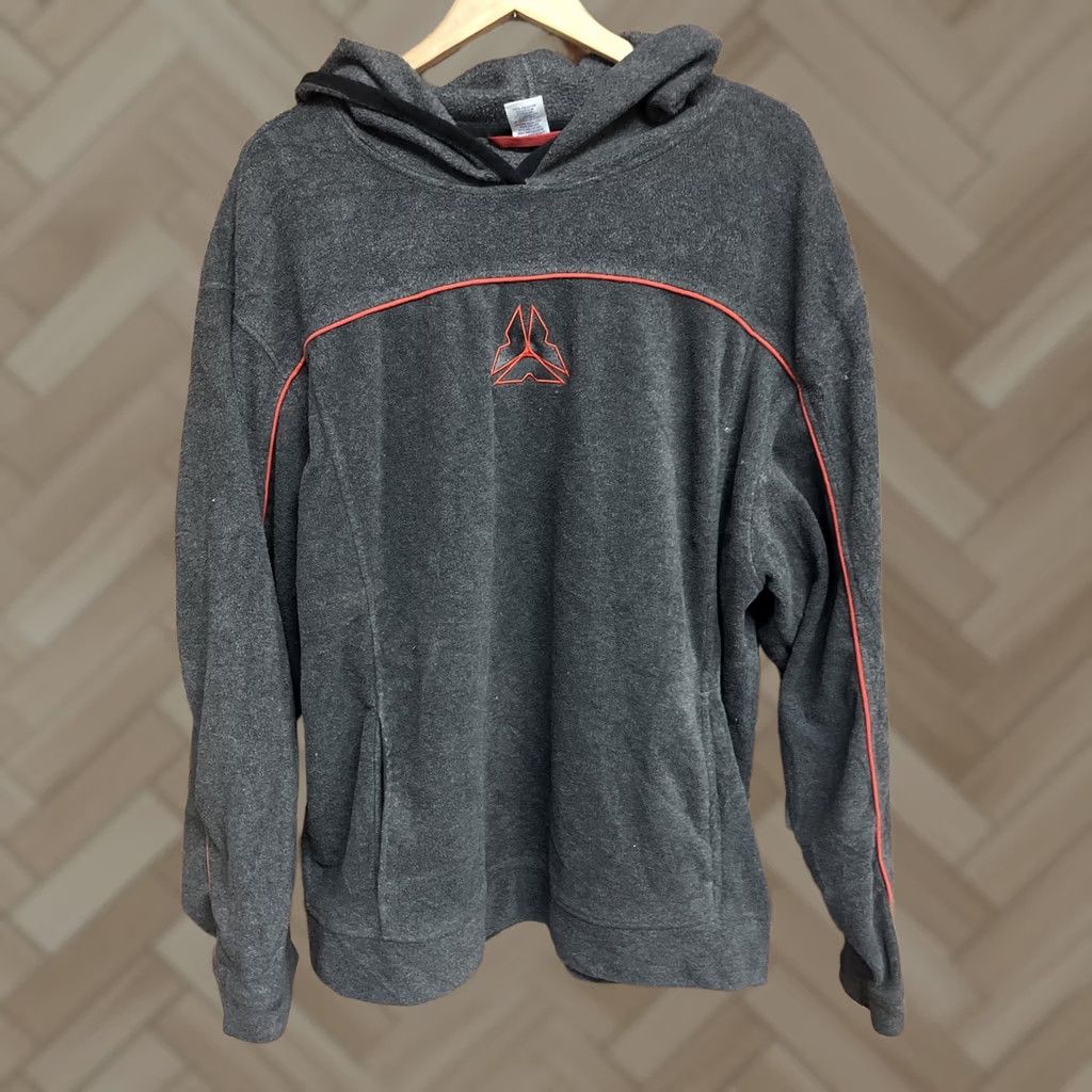 Old Navy VINTAGE Old Navy Hoodie Mens Gray Fleece Embroidered 2XL Sweatshirt Crew Neck Pullover Casual Size US XXL / EU 58 / 5 - 1 Thumbnail
