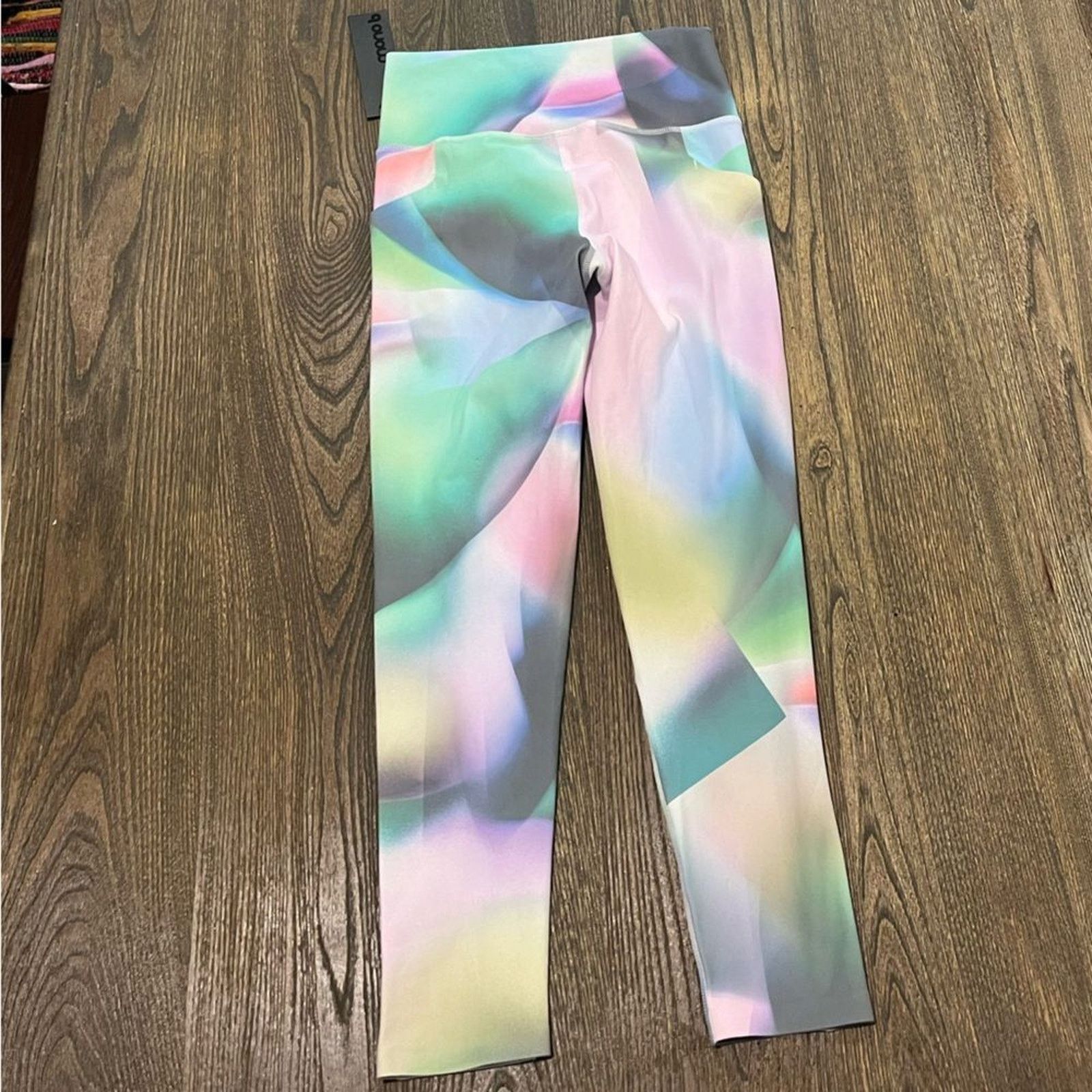 Vintage NWT Mono B Crop Leggings High Waist Pull-On Kaleidoscope S Size 27" / US 4 / IT 40 - 5 Thumbnail