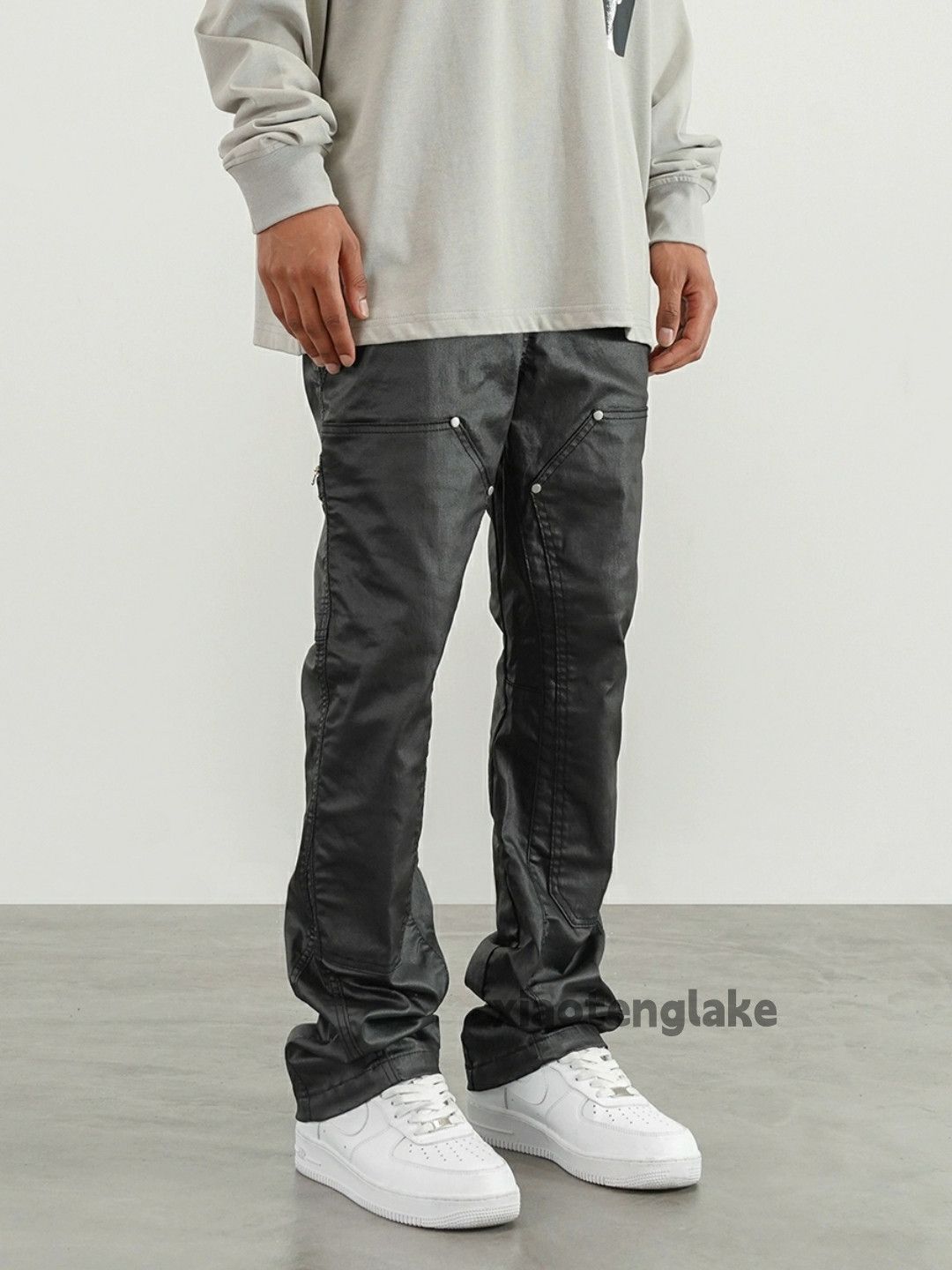 Designer × Japanese Brand × Vintage utility wax skate hiphop flared carpenter pants Size US 30 / EU 46 - 5 Thumbnail