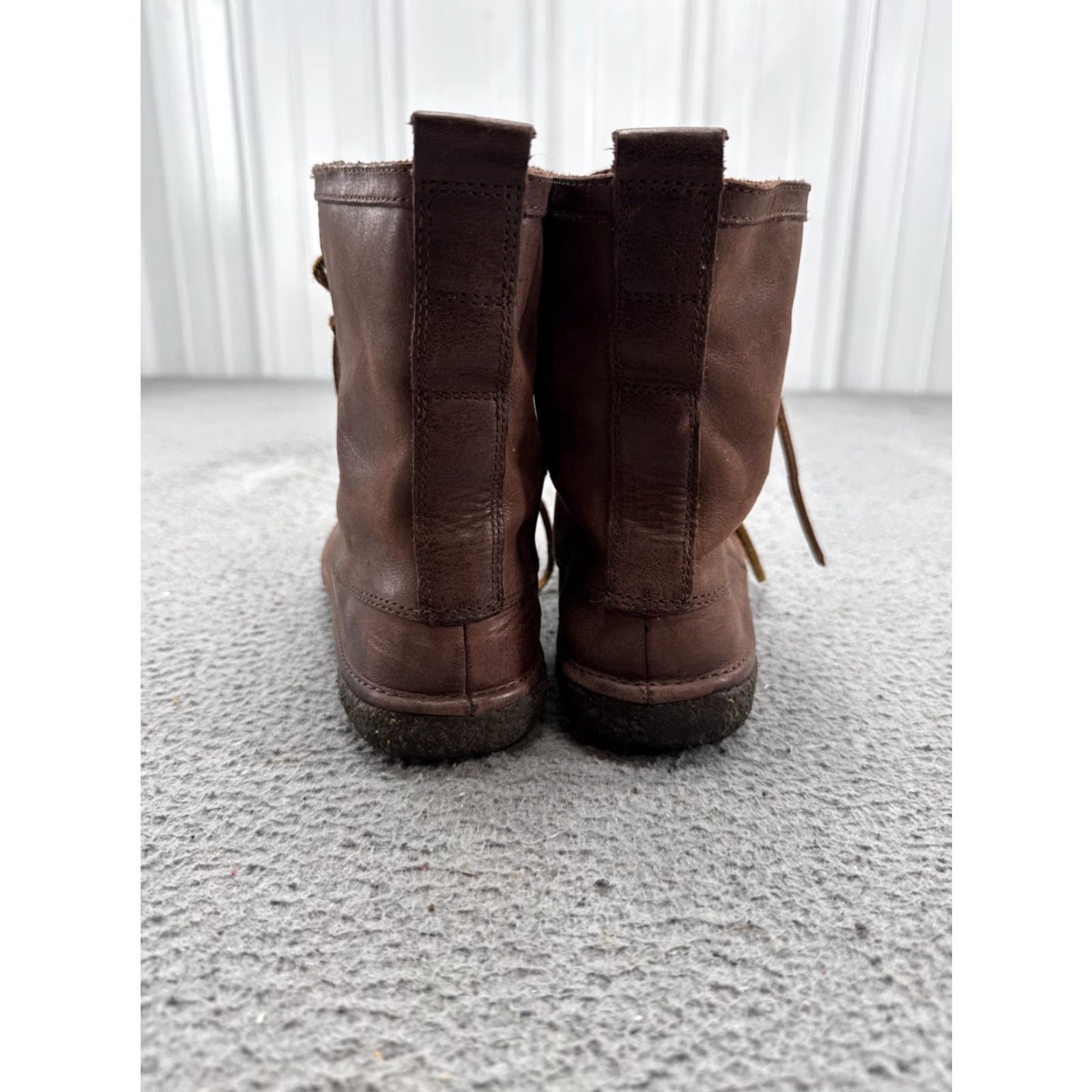 SeaVees VINTAGE SeaVees Women's 7 Eye Trail Boots Size 7 Walnut Leather Lace Up Desert Boot Ankle 7 Eye Size US 7 / IT 37 - 3 Thumbnail