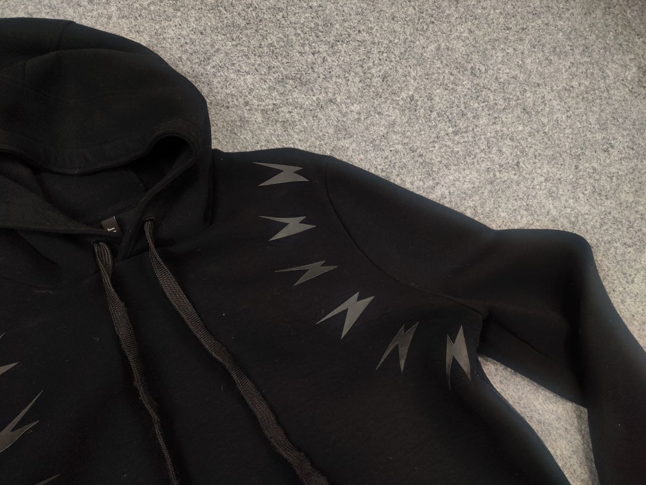 Neil Barrett Neil Barrett Design Lightning Bolt Logo Zip neoprene hoodie Size US S / EU 44-46 / 1 - 5 Thumbnail