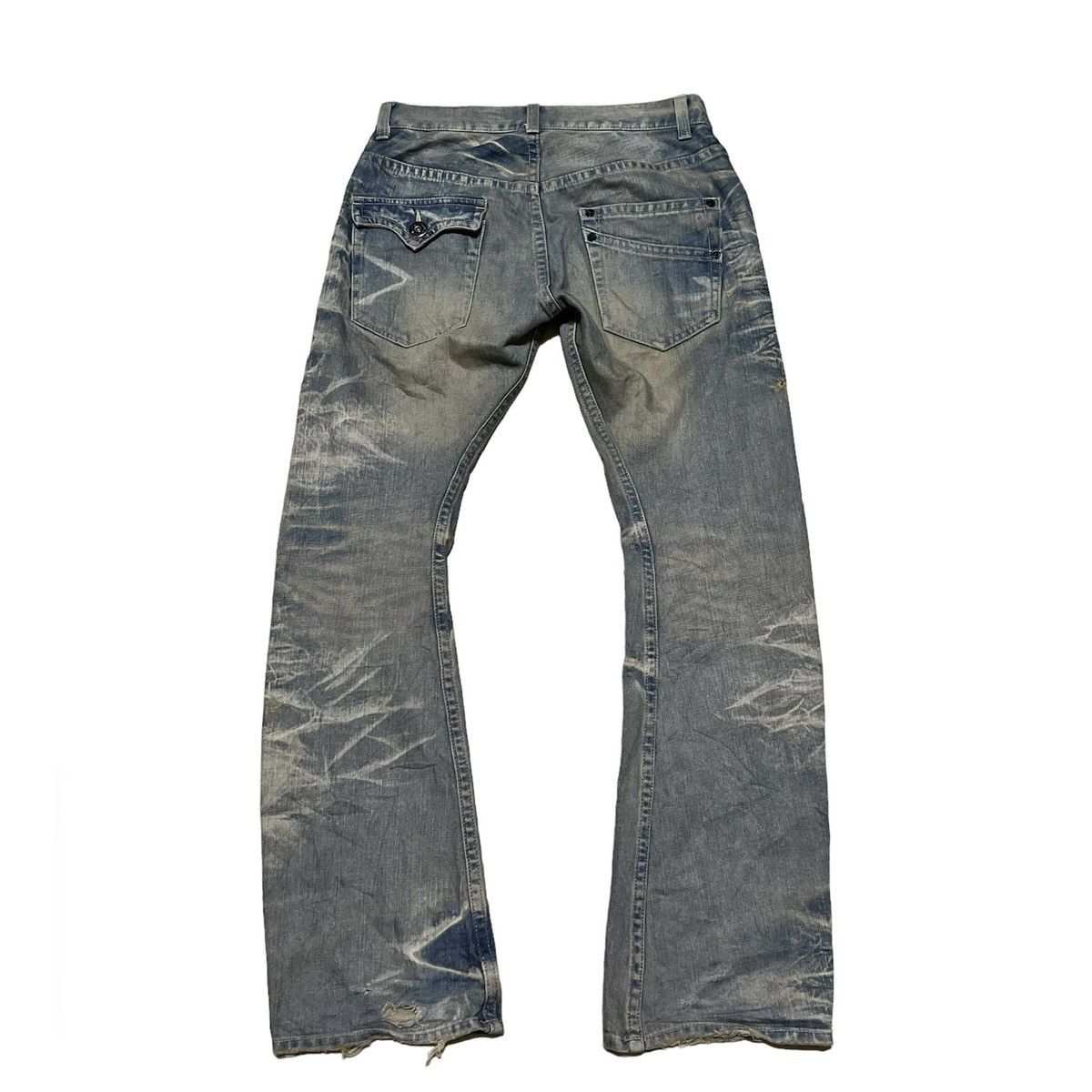 Japanese Brand Rattle Trap Japanese Brand Distressed Style Denim Jeans Size US 33 - 2 Thumbnail