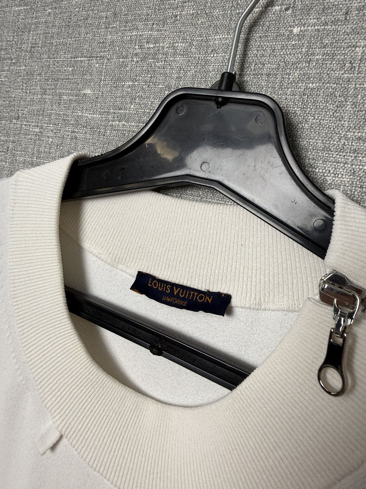 Louis Vuitton Louis Vuitton Uniforms Sweater White With Shoulder Zipper Size M / US 6-8 / IT 42-44 - 8 Thumbnail