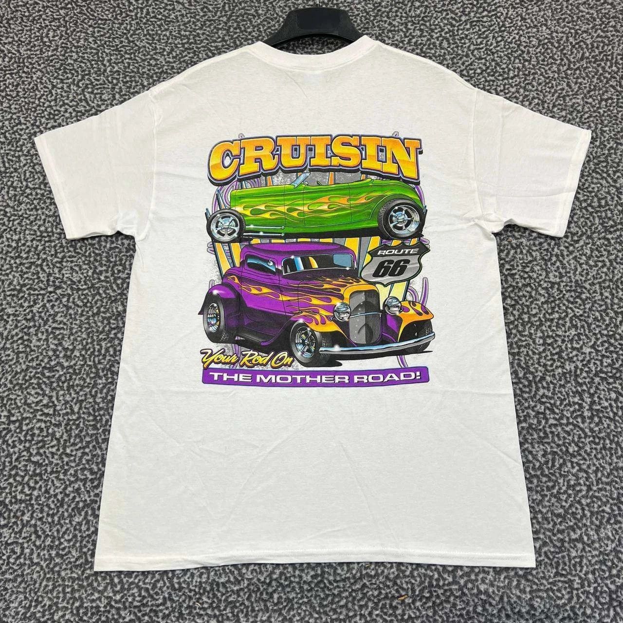 Gildan Vintage Cruisin Route 66 Shirt Men L Racing Deadstock New Size US L / EU 52-54 / 3 - 1 Thumbnail