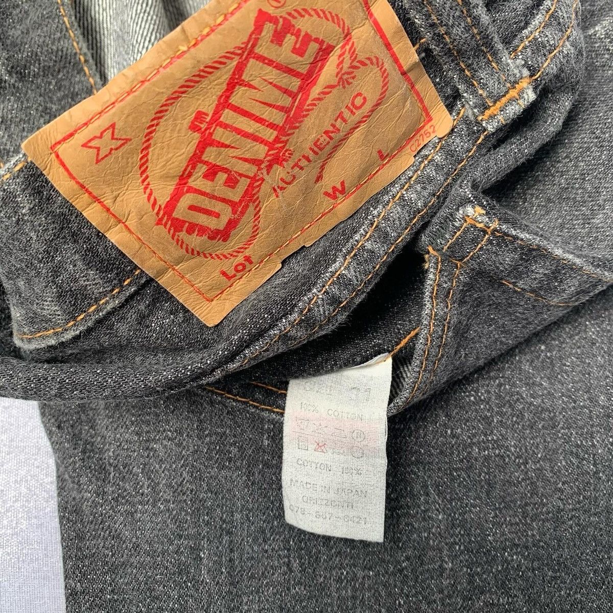 Denime × Japanese Brand Vintage! 90s OG Denime Jeans Selvedge Jeans Size US 31 - 4 Thumbnail