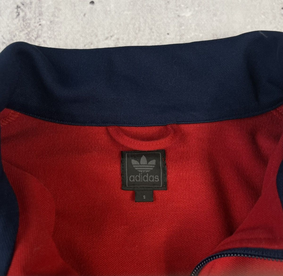 Adidas × Vintage Vintage Y2K Navy Red Adidas Zip Up Size US S / EU 44-46 / 1 - 3 Thumbnail