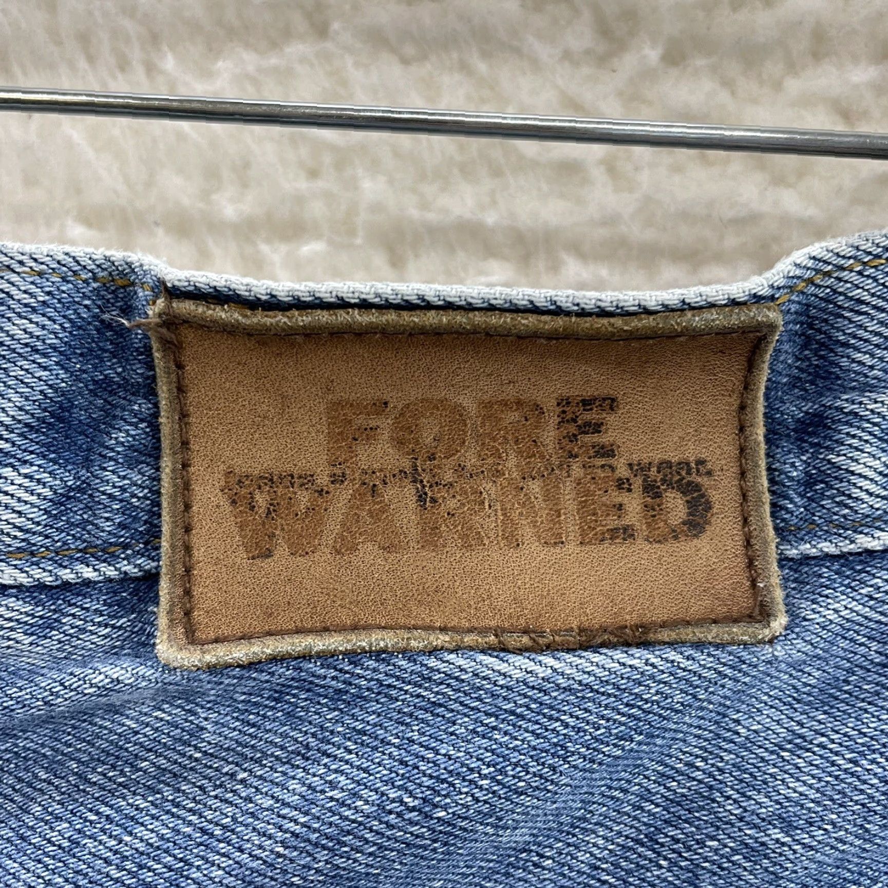 Vintage VINTAGE 80s 90s Jeans Womens High Waist Tapered Leg Medium Wash 30 in 12/14 Fore Warned Denim Cotton Regular Blue Mens Boys Womens Size 34" / US 12 / IT 48 - 6 Thumbnail