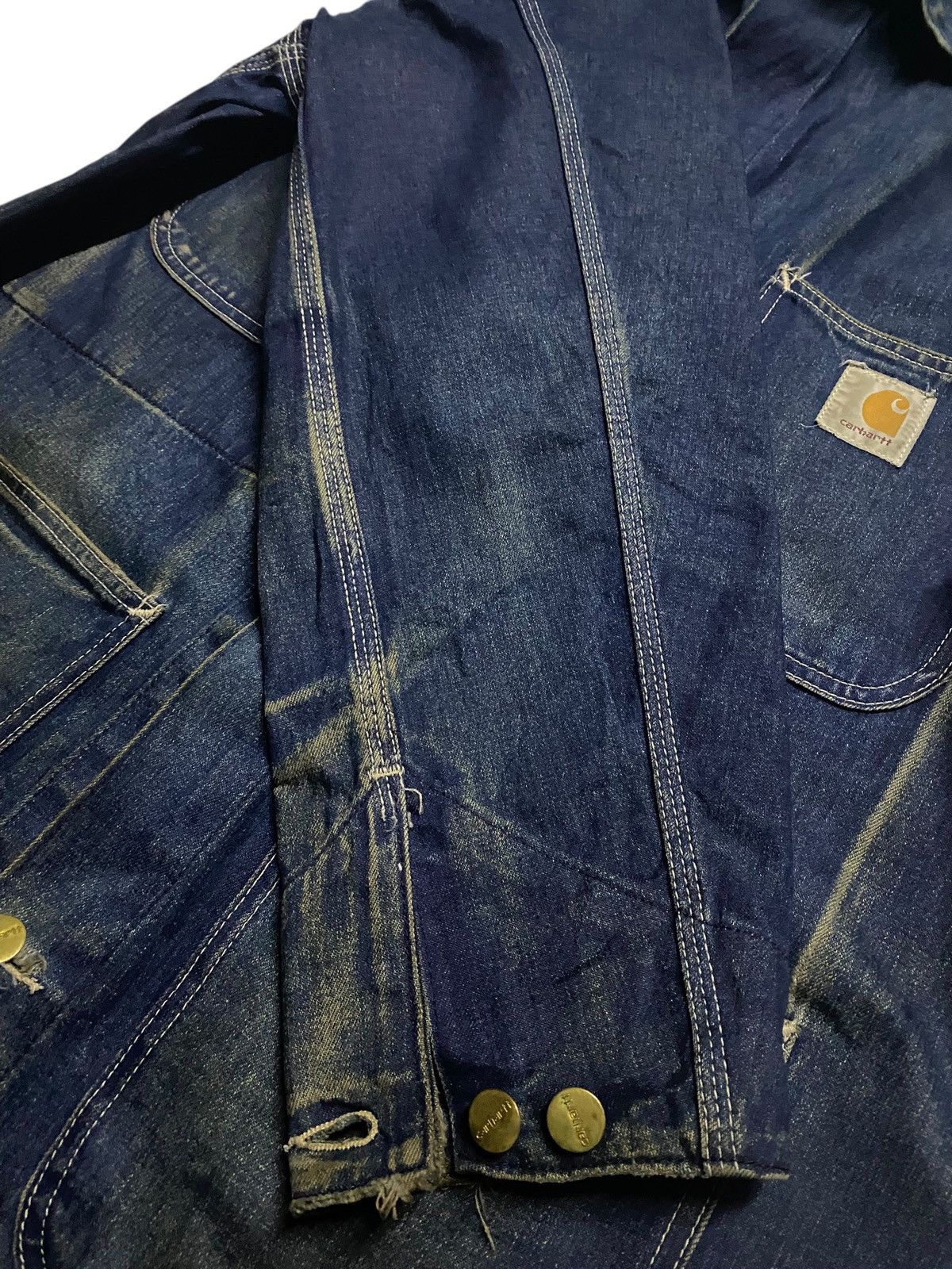 Carhartt 70s Carhartt Style Denim Chore Jacket Workwear Made USA 40 Size US S / EU 44-46 / 1 - 7 Thumbnail