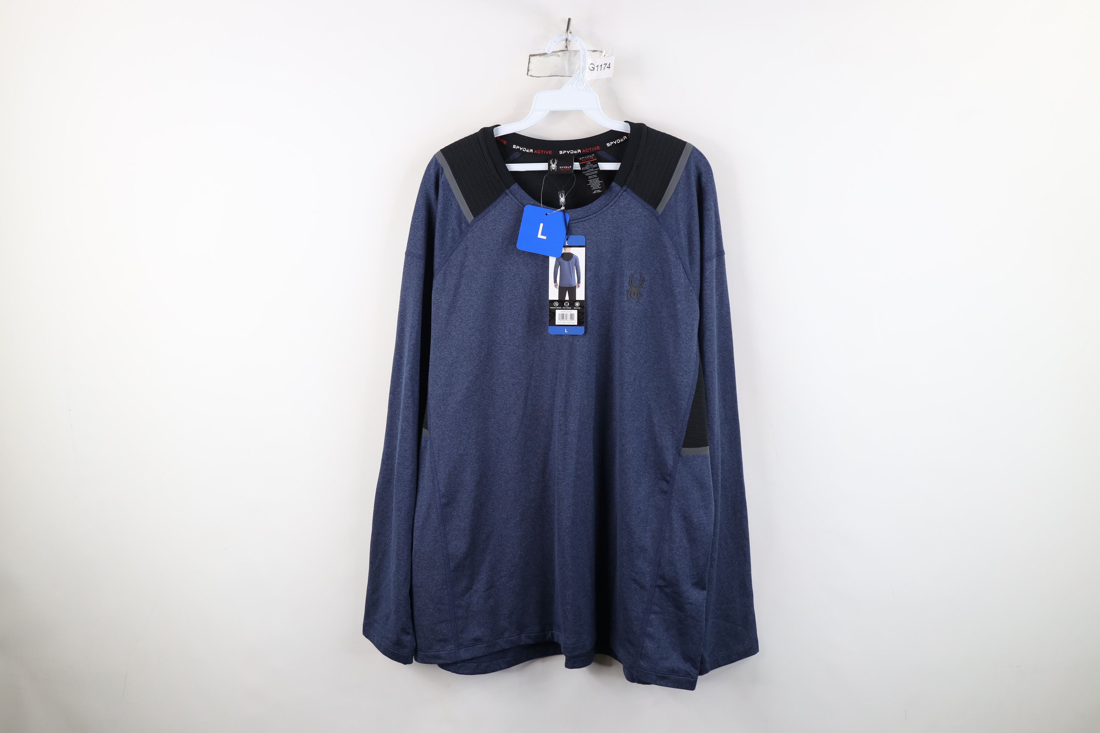 Spyder New Spyder Active Spell Reflective Long Sleeve T-Shirt Blue Size US L / EU 52-54 / 3 - 1 Thumbnail