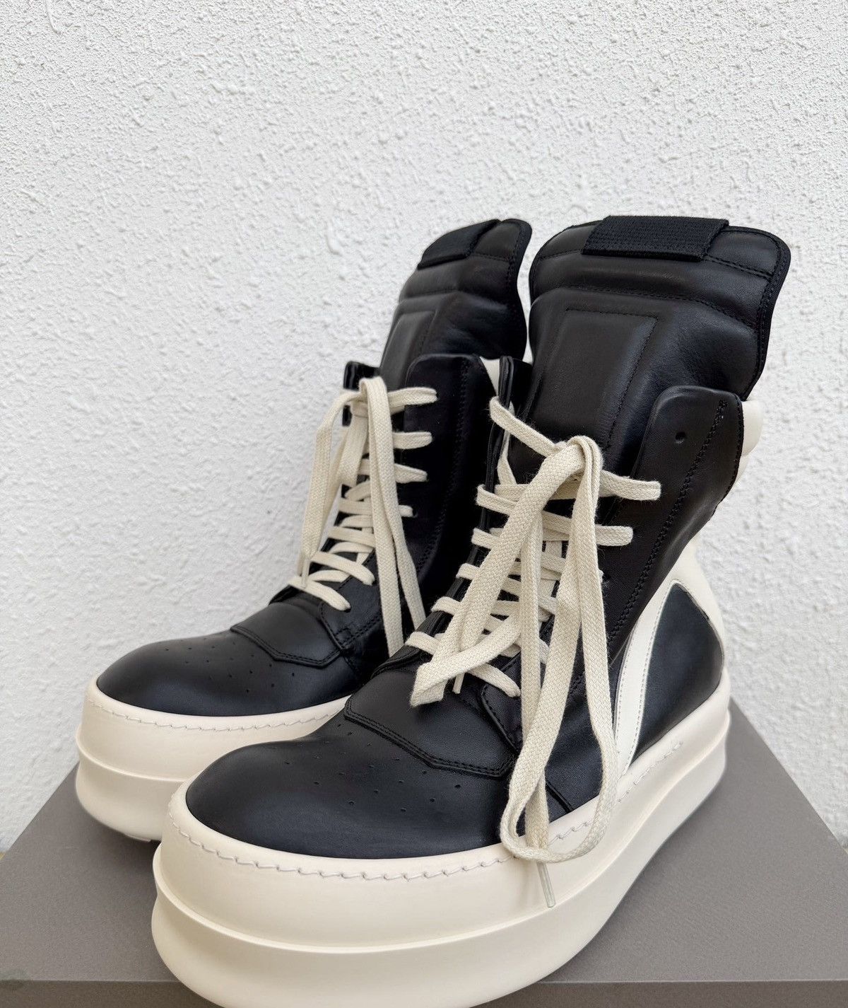 Rick Owens Rick Owens platform high-top sneakers, black and white Size US 7 / IT 37 - 2 Thumbnail