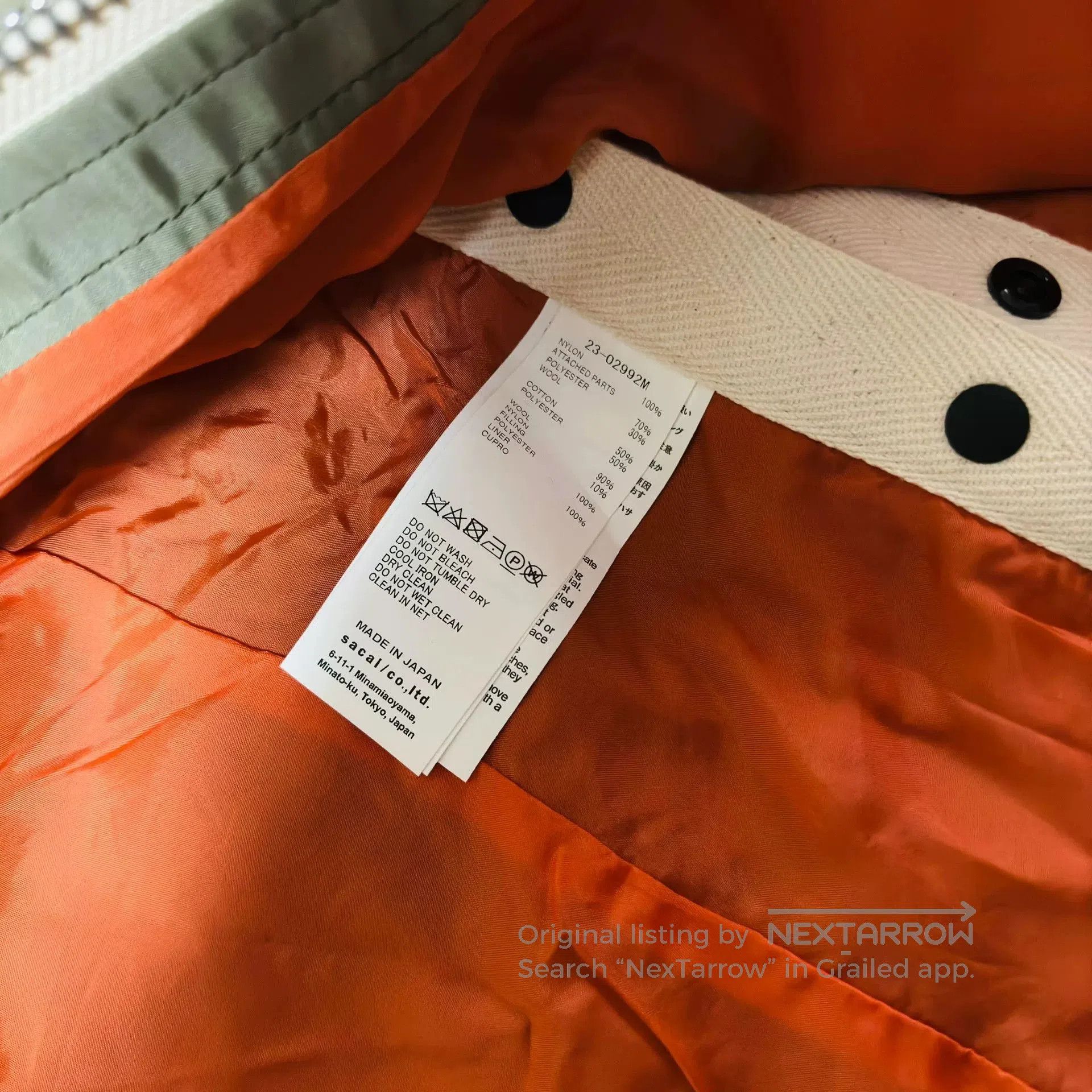 Sacai Sacai SS23 Nylon Twill Blouson. Size US M / EU 48-50 / 2 - 8 Thumbnail