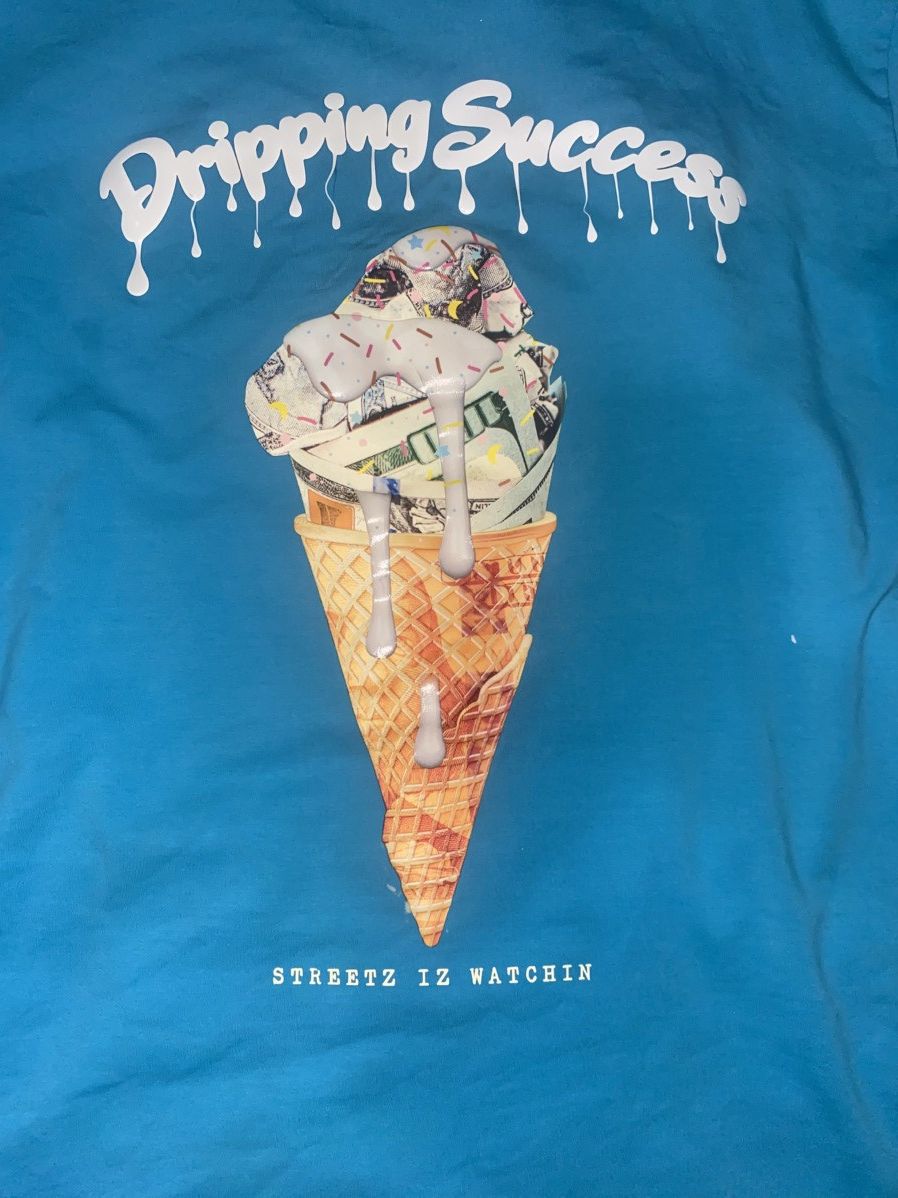 Other "Dripping Success" Graphic Tee - Bright Blue Size US XXL / EU 58 / 5 - 4 Thumbnail