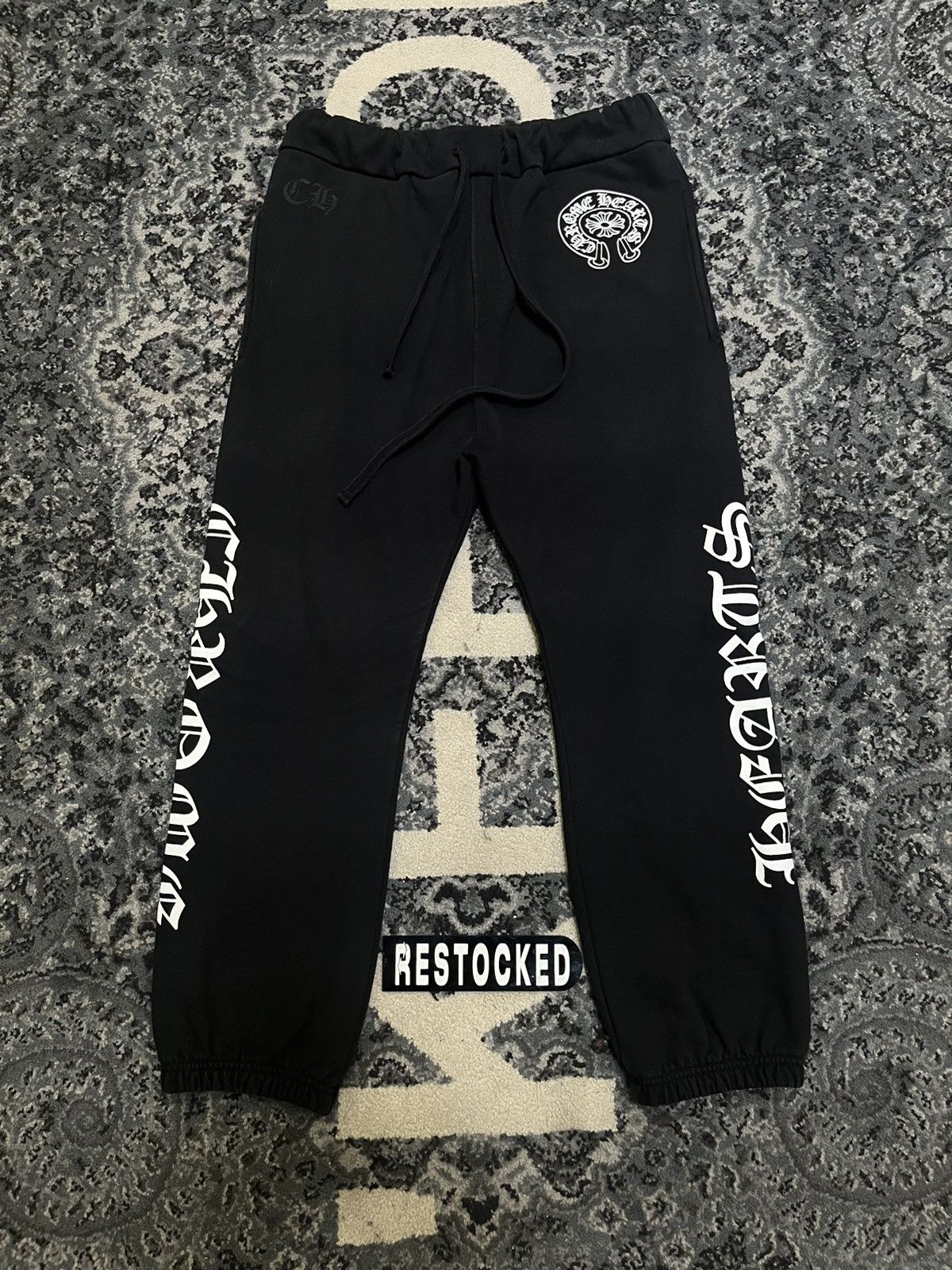 Chrome Hearts CHROME HEARTS HORSESHOE SWEATPANTS W/POCKETS Size US 32 / EU 48 - 1 Thumbnail