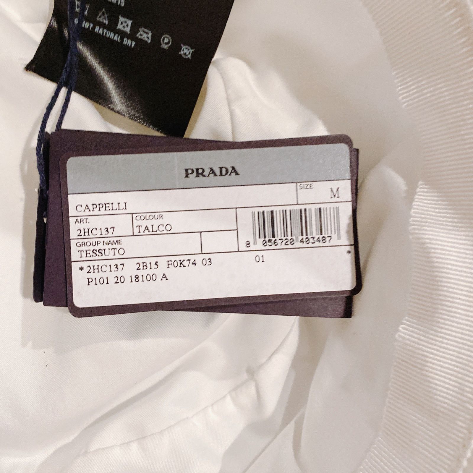 Prada logo appliqued shell nylon bucket hat M Size ONE SIZE - 5 Thumbnail