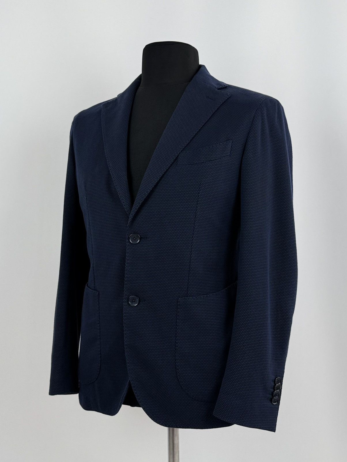 L.B.M. 1911 L.B.M. 1911 Texture Blue Blazer Size 48R - 1 Thumbnail