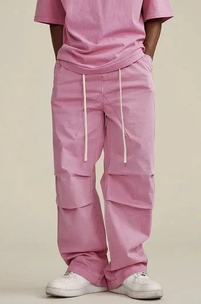 Japanese Brand Pink Stacked Sweatpants y2k streetwear retro style Size US 32 / EU 48 - 2 Thumbnail