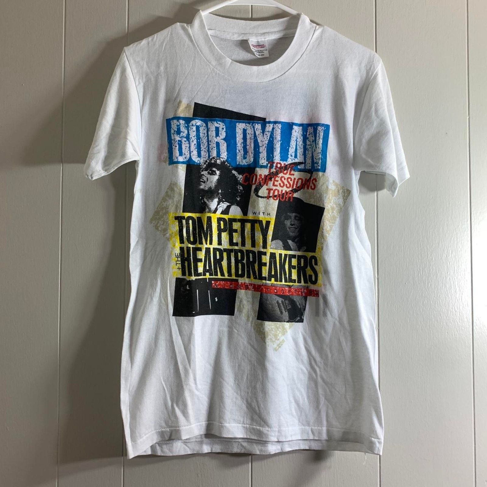1986 BOB DYLAN TOM PETTY AND THE HEARTBREAKERS tee shirt M