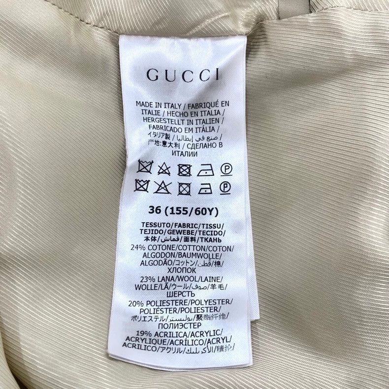 Gucci GucciDouble G buckle wool plaid tweed A-line skirt short sk Size 24" / US 00 / IT 34 - 6 Thumbnail