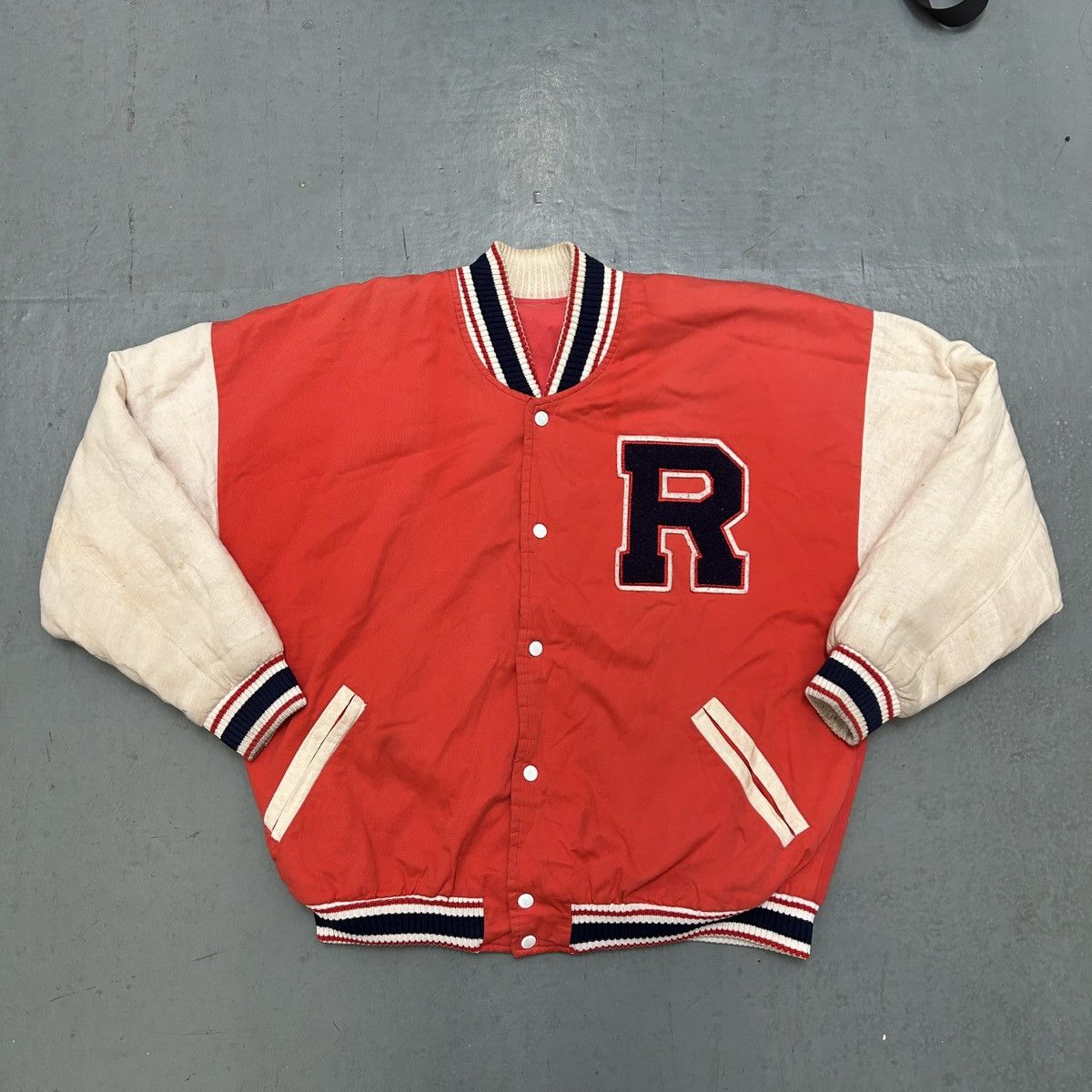 Vintage Vintage Reflexe Now varsity jacket / bomber jacket Size US XL / EU 56 / 4 - 1 Thumbnail