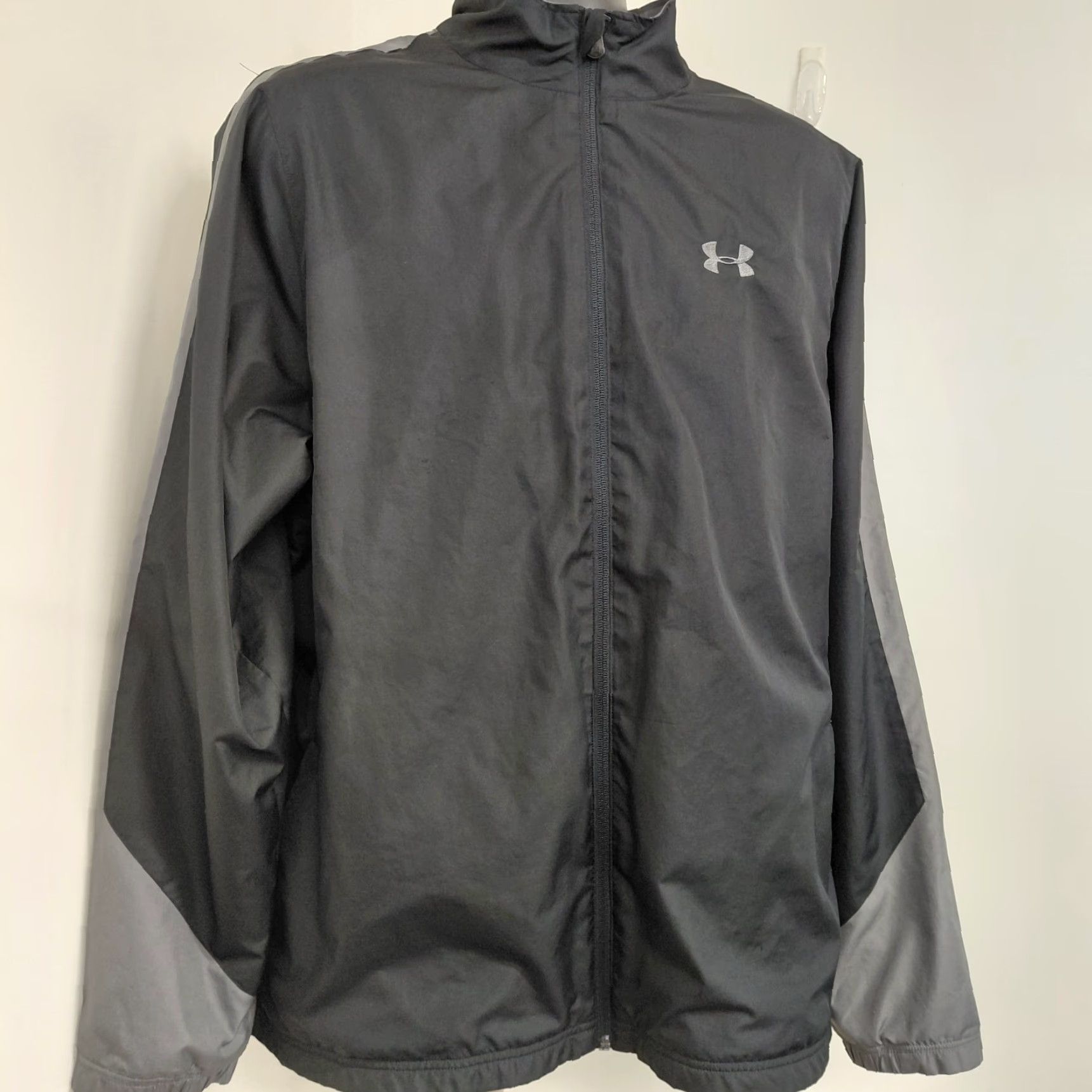 Under Armour Under Armour Jacket Mens XL Black/Gray Full Zip All Seasons Regular Fit Vented Olympia Size US XL / EU 56 / 4 - 3 Thumbnail