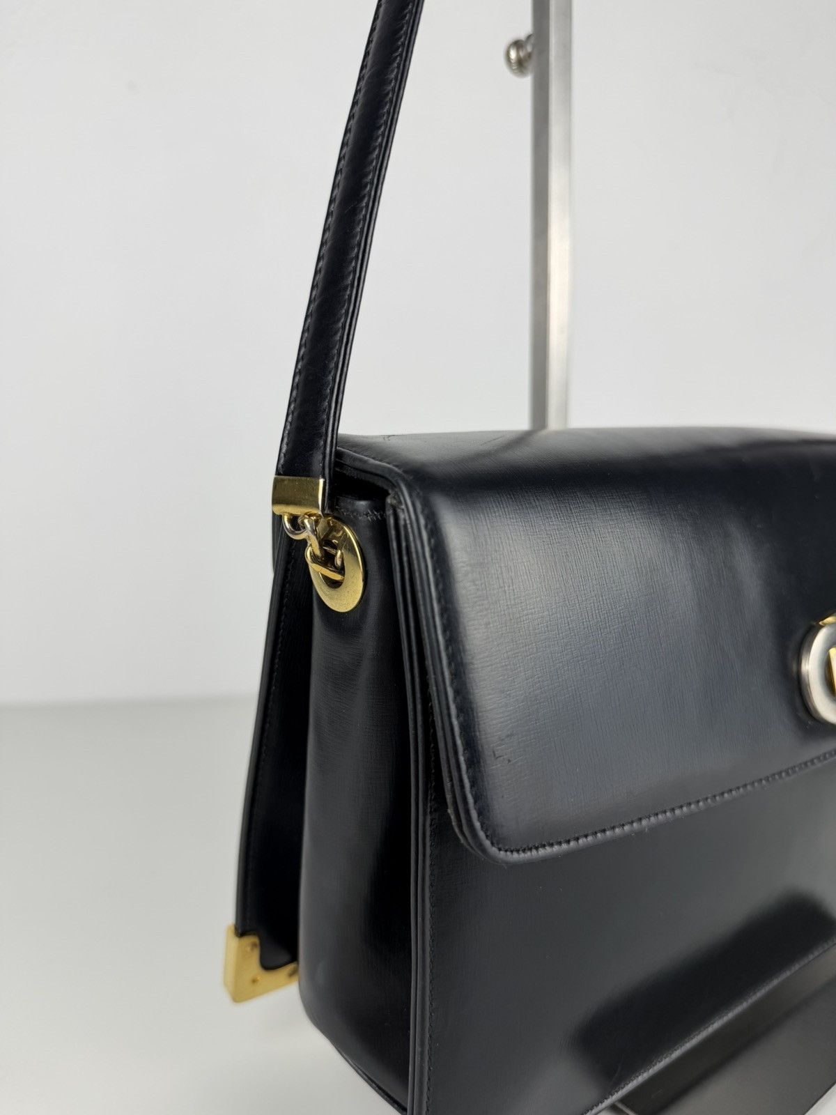 Dior Vintage 70s Dior box calf leather shoulder bag Size ONE SIZE - 8 Thumbnail