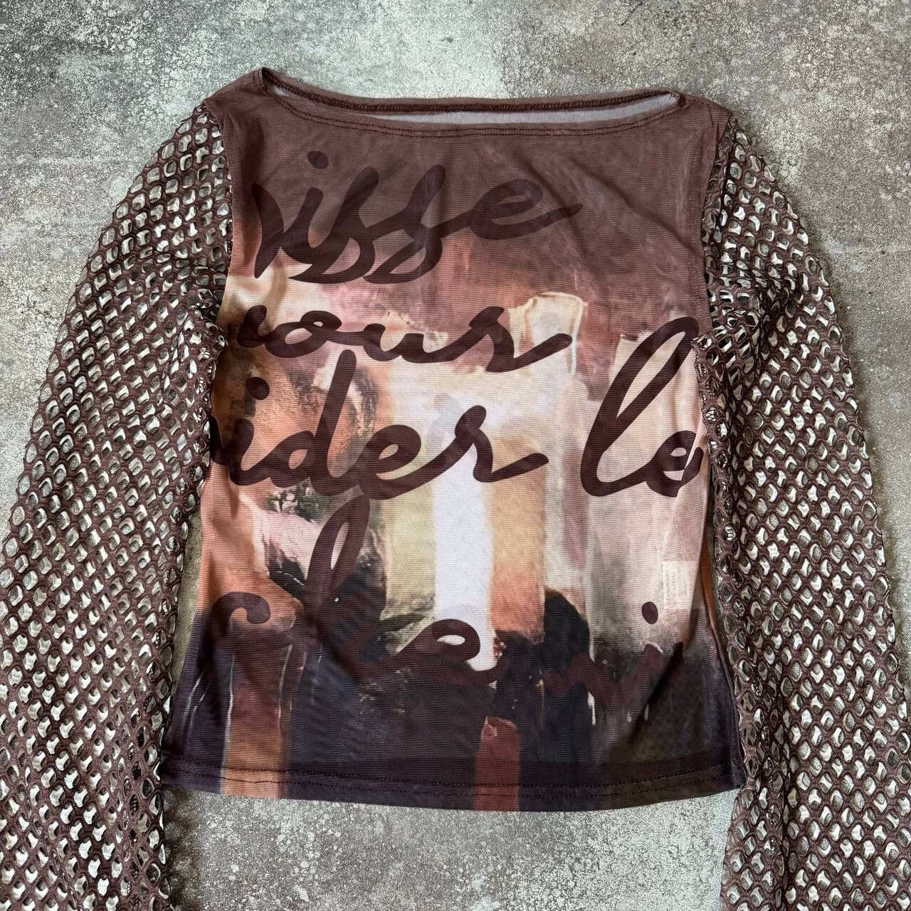 20471120 Amazing Super Sexy Mesh Top (Jean Paul Gaultier style) Size M / US 6-8 / IT 42-44 - 2 Thumbnail
