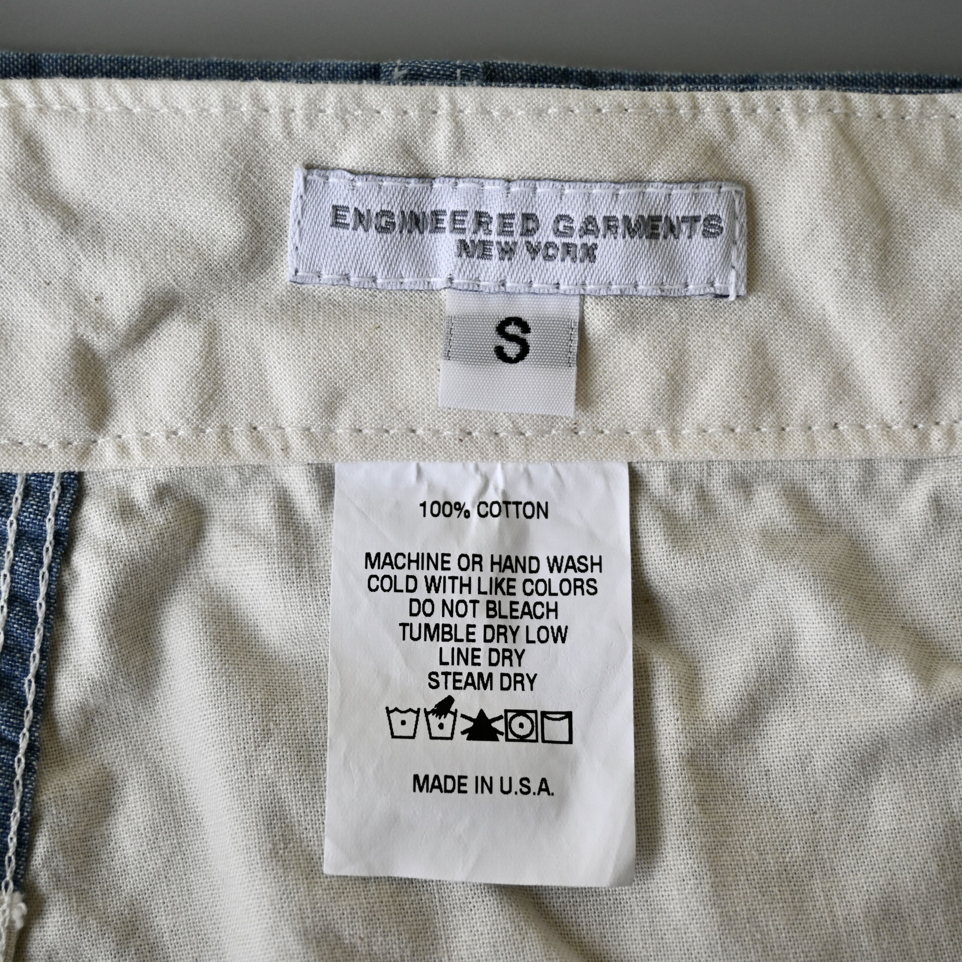 Engineered Garments UNUSED, Engineered Garments painter shorts, chambray, S Size US 33 - 8 Thumbnail