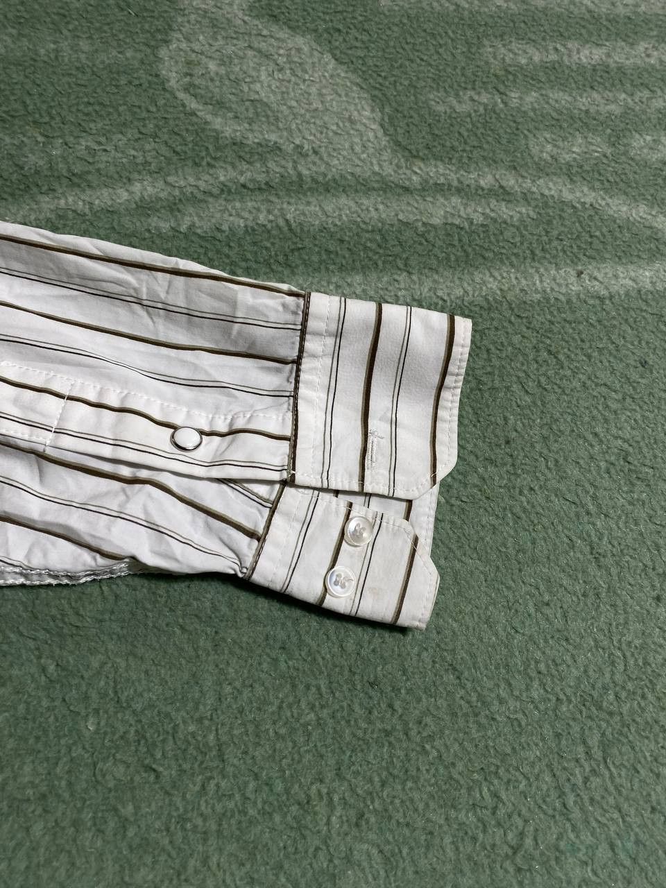 G-Star × Vintage G-STAR RAW VINTAGE Y2K BIG LOGO STRIPED BUTTON UP SHIRT Size US L / EU 52-54 / 3 - 18 Thumbnail