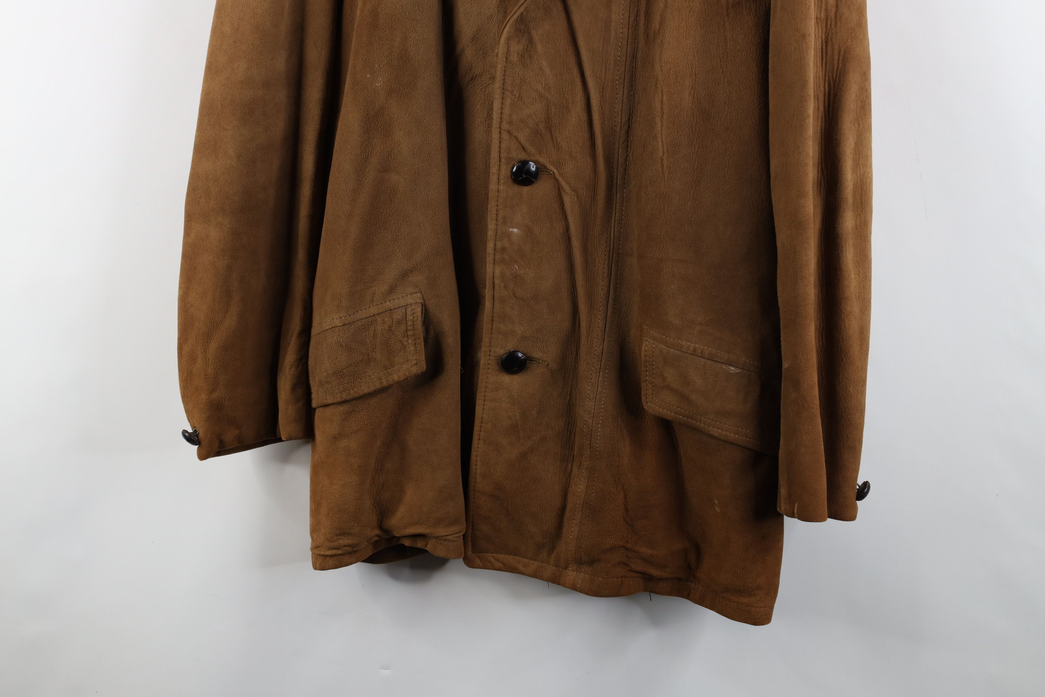 Vintage Vintage 70s Streetwear Leather Full Button Blazer Jacket USA Size US XL / EU 56 / 4 - 3 Thumbnail