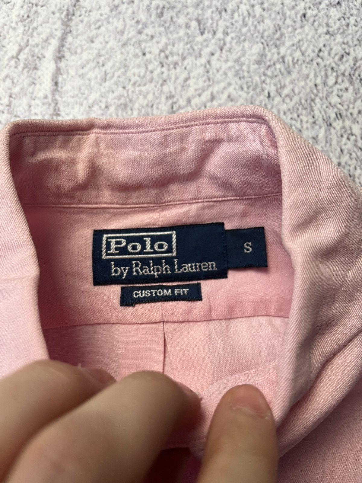 Polo Ralph Lauren Vintage RALPH LAUREN Linen Striped Short Sleeved Silk Shirt Size US S / EU 44-46 / 1 - 10 Thumbnail