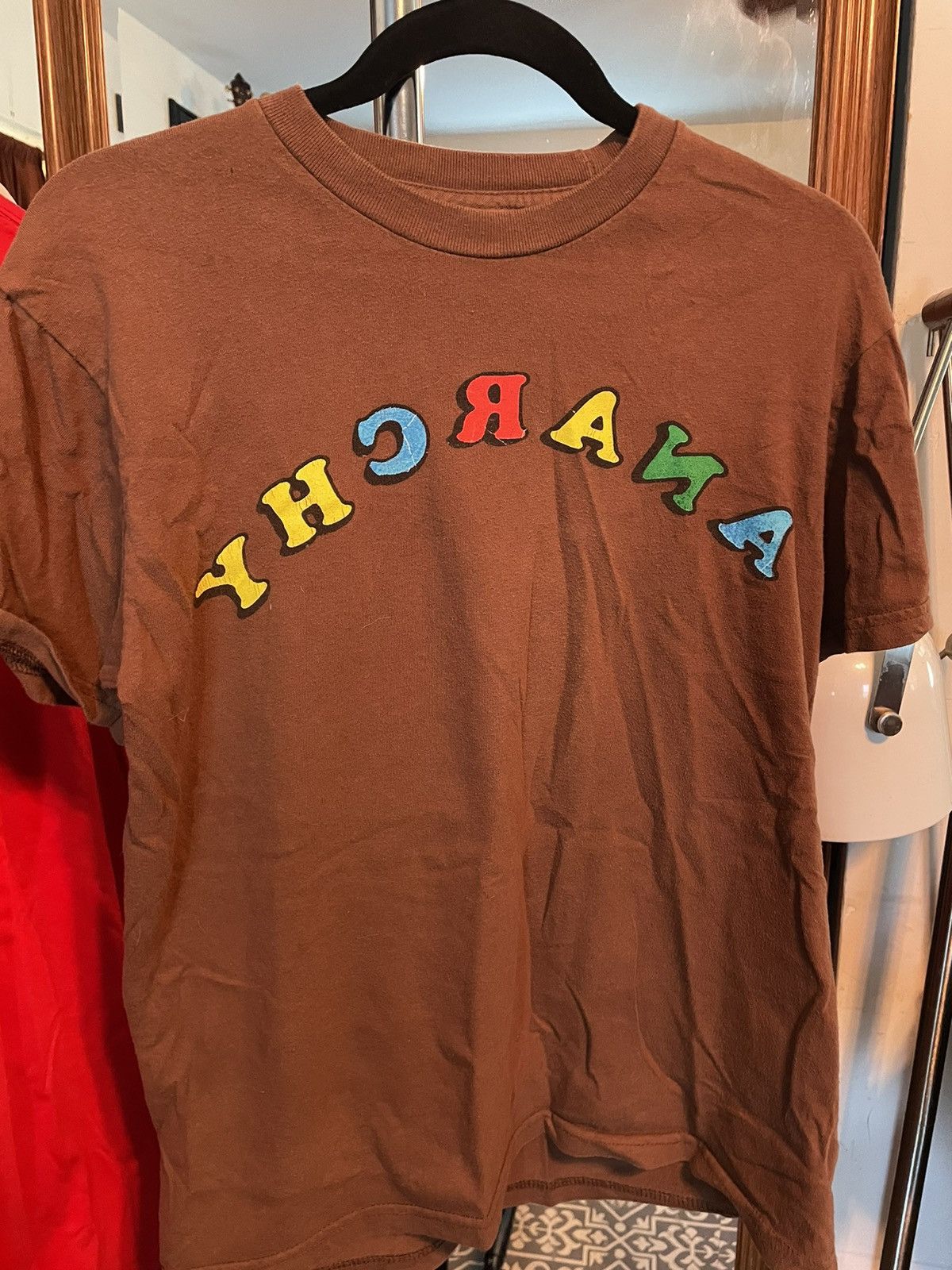 Supreme Supreme Brown Anarchy Tee Size US S / EU 44-46 / 1 - 1 Thumbnail